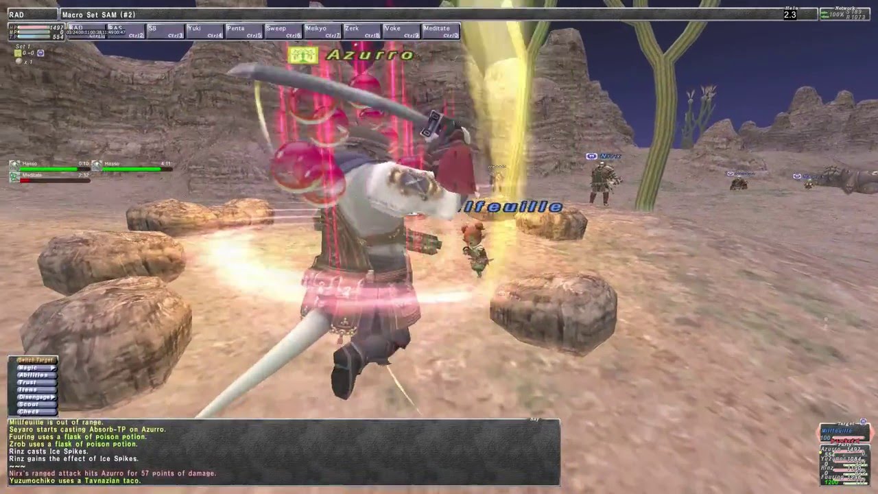 FFXI Ballista バリスタ Meriphataud Mountains 04/05/2016 SAM/RNG PoV ε