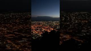 Centro histórico de Zacatecas México. Vista nocturna desde la Bufa