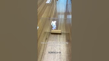 Transparent display, which can display video while being transparent. #glass #transparentledscreen