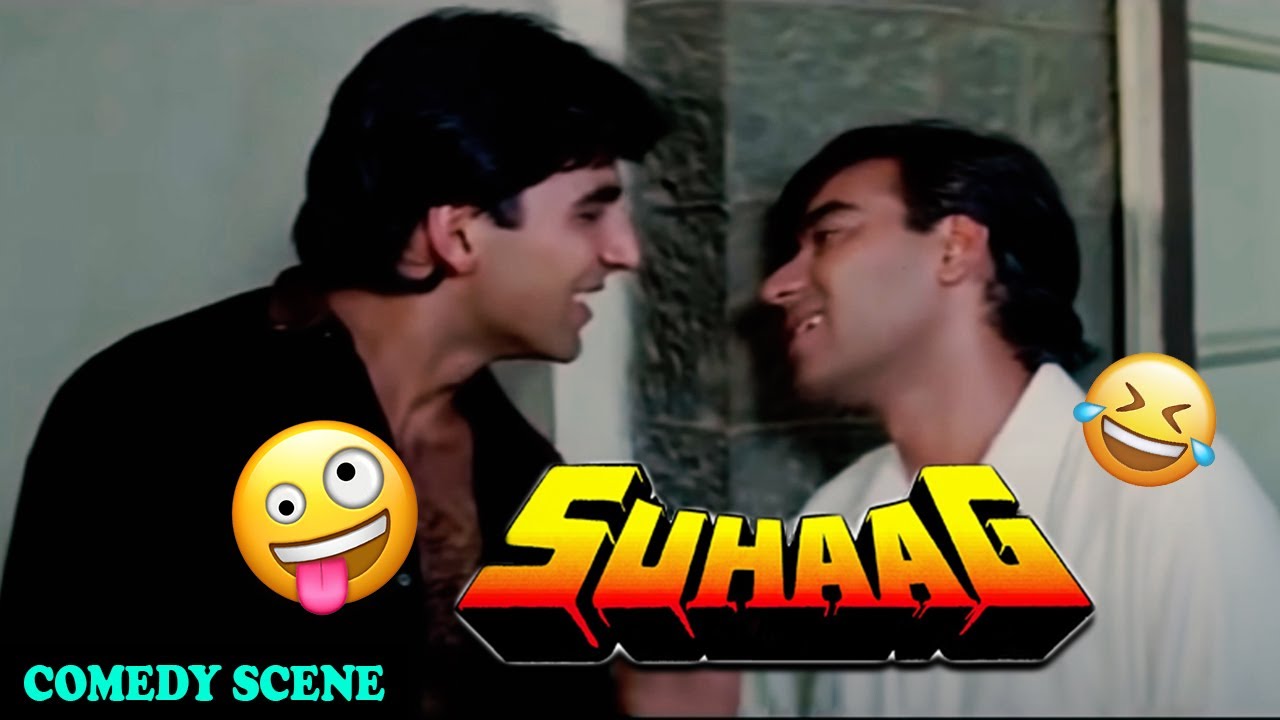 Ajay Devgan Akshay Kumar comedy scene Suhaag Hindi action Movie