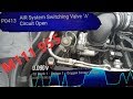 Mercedes w203 Secondary Air Injection System -Diagnosis- P0410 P0413