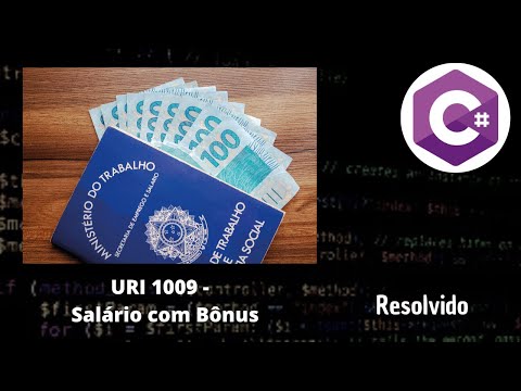 Aprenda como calcular um salário com um acréscimo (Bônus) em C# - URI 1009 - Beecrowd