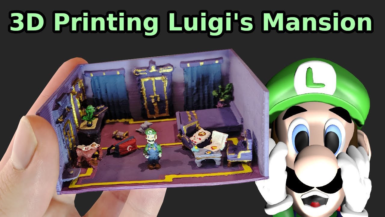 STL file luigi's Mansion 3 🎮・Model to download and 3D print・Cults