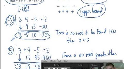 Unit 2 4 Day 2 Bounds on Zeros and Rational Root Theorem