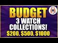 Epic Budget 3 Watch Collections - $200, $500, $1000!