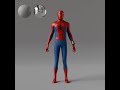 Posing Japanese Spider-Man in Blender