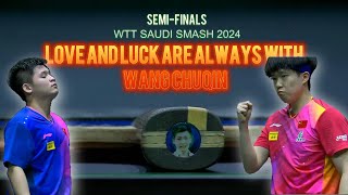 wang chuqin vs Lin Shidong semi final wtt saudi smash 2024#tabletennis