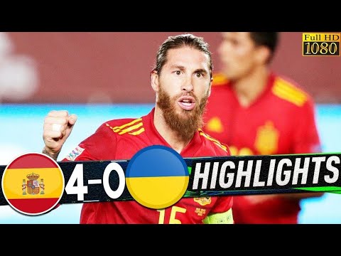Spain vs Ukraine 4-0 - Extended Highlights & All Goals - 2020 - YouTube