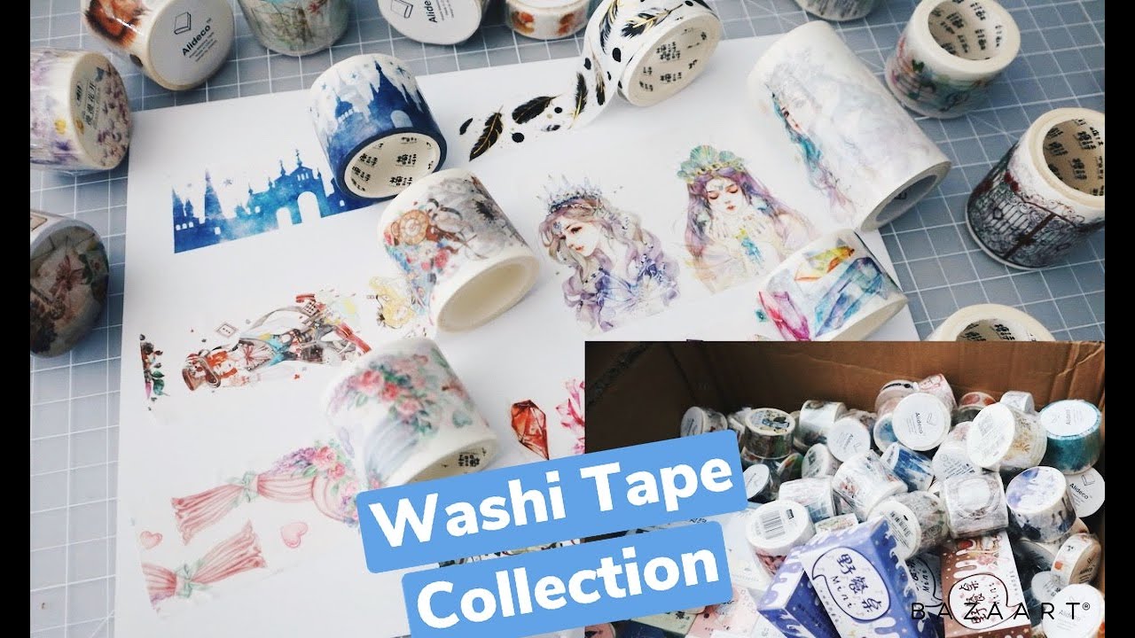 My Washi Tape Collection Part 2 Testing Washi Tape Review YouTube
