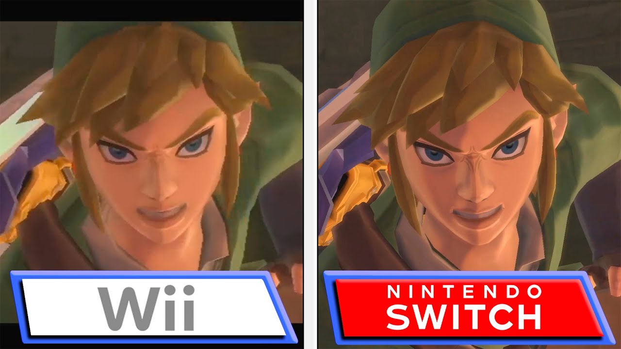 Zelda: Skyward Sword HD Switch vs Wii Comparison Video Surfaces