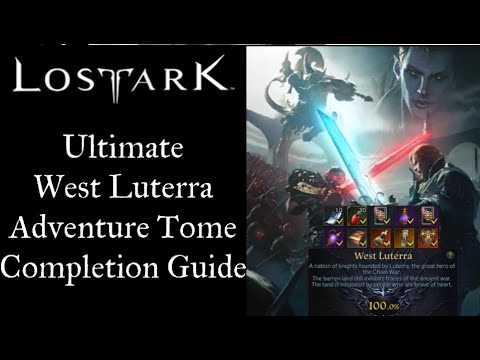 Ready go to ... https://youtu.be/u_0ob9ANV2w [ Lost Ark West Luterra Easy 100% Adventure Tome Guide]