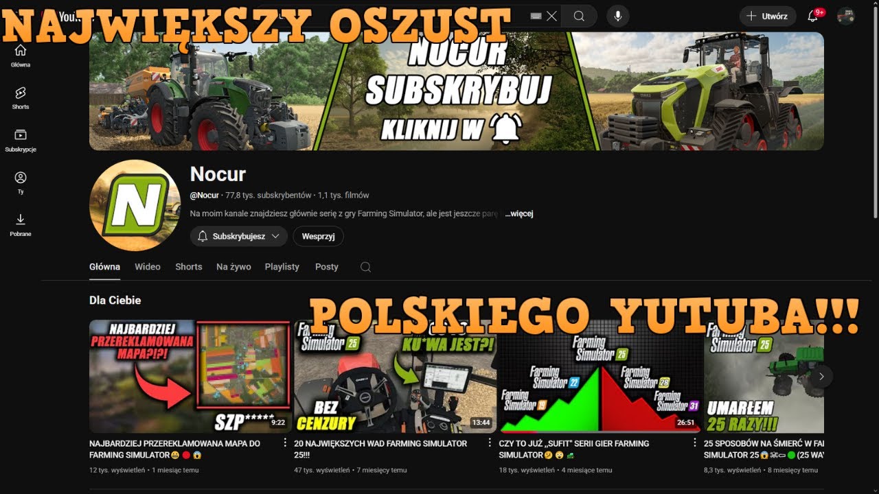 Nocur ‐ Największy Hipokryta Polskiego YT!!!!!!?