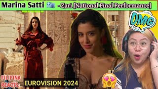 #Marina Satti - Zari | Greece 🇬🇷 | Official Music Video | Eurovision 2024 || First Time To React