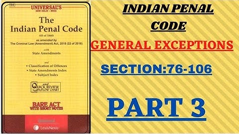 Part 3 General exceptions(76-106) /Indian penal code with example#generalexceptionsofipc