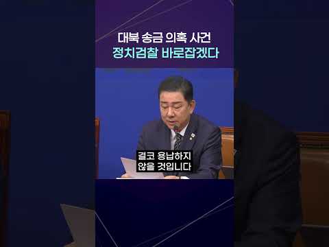 쌍방울 대북 송금… 김병기 “진짜 주범은 정치검찰?”