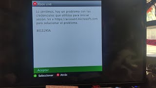 Error  8015190A en Xbox 360