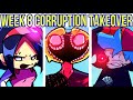 Friday night funkin  week 8 corruption takeover vs evil bf  evil monster full week fnf mod