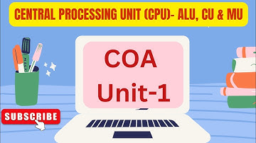 CPU-ALU, CU & MU in Computer Organisations & Architecture| CSE 3rd Sem| Bihar Polytechnic|#sbtebihar