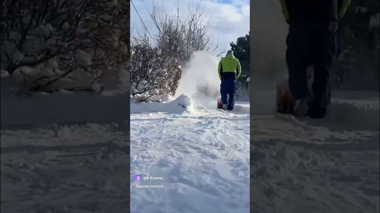 Сравниваю бензиновый и электрический снегоуборщик!