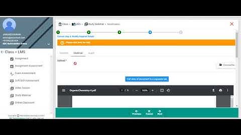 How to Modify the Study material  in NewgenEducationApp?