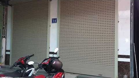 Cửa cuốn nhôm khe thoáng công nghệ Đức thế hệ mới dùng roon giảm chấn - 0989877275