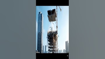 Building Collapse scene  #ai #automobile #aivideo #movie #funny #architecture #comedy #film #crash