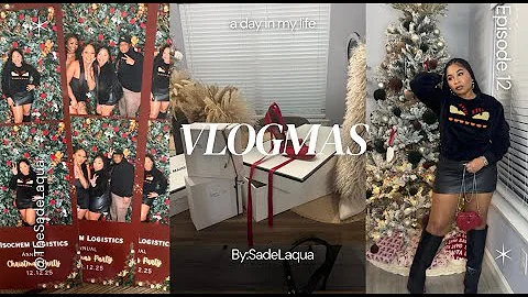 VLOGMAS 2025 DAY 12| SHOPPING AGAIN| HOLIDAY PARTY FUN| HAULS+more