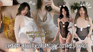 SPICY YESSTYLE LINGERIE HAUL ON A REALISTIC &amp; STUBBY BODY!