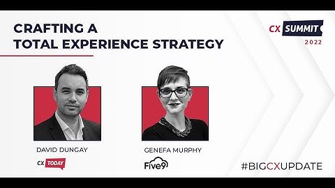 CX Summit 2022 - Crafting a Total Experience Strategy