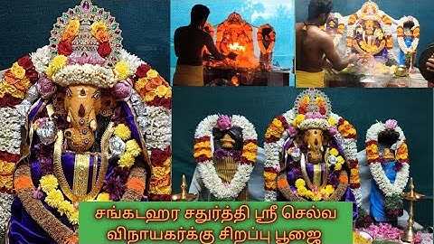 ஸ்ரீ செல்வ விநாயகர்க்கு சங்கடஹர சதுர்த்தி சிறப்பு பூஜை #vinayagar #poojai #விநாயகர் #சதுர்த்தி #god