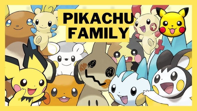 Pikachu entire Evolution Line