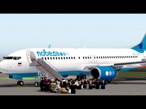 Pobeda airlines | Рейс Газипаша-Москва | Roblox