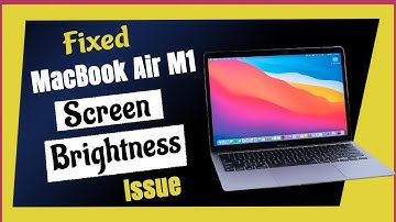 MacBook Air M1 Screen Brightness Issue (Here is the Fix)