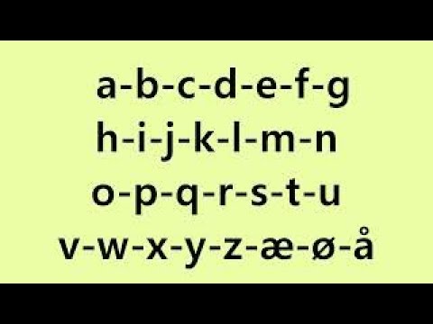 abcdefghijklmnopqrstuvwxyzæøå - Alfabetet - Norwegian Alphabet
