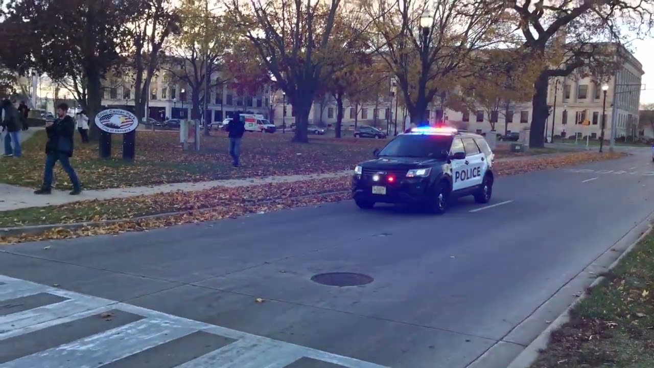 Police Siren Flashing Lights Overlay Animation