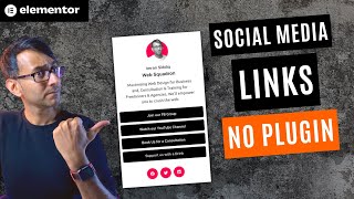 Create a Social Media Links Page with NO Plugin - Elementor Wordpress Tutorial Linktree & Donations