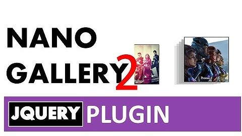 Galería de imágenes con efecto - excelente resultado, rápido y sencillo (Plugin jQuery Nanogallery2)