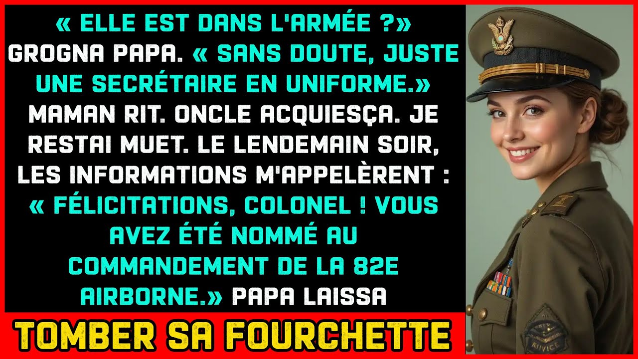 Papa a reniflé si fort que toute la table l'a entendu. Probablement juste une secrétaire en uniforme, a-t-il lancé. C'était le dîner de Thanksgiving, les bougies de maman vacillaient à côté de sa...