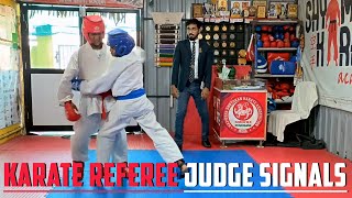 Karate Referee Judge Signals (WKF Rulebook Regulations & Videos)