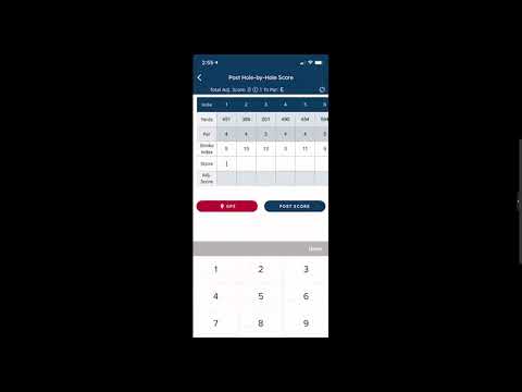 Entering a Score - GHIN Mobile App