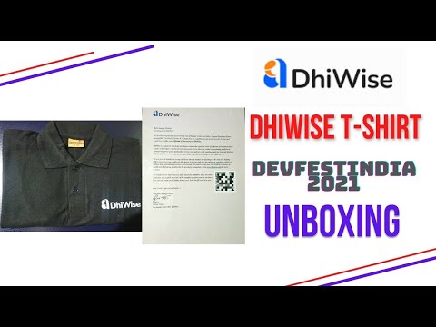 Dhiwise T-shirt || Devfestindia 2021 || Unboxing || Cloud Quiz Winner