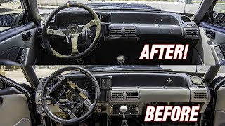 Completely Transforming My Foxbody's Interior! *Sparco Wheel and Black Dash Install!*