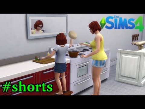 花嫁修業 親子で料理 豆太郎の日常その101 ゲーム実況 シムズ4 Sims4 Shorts Youtube