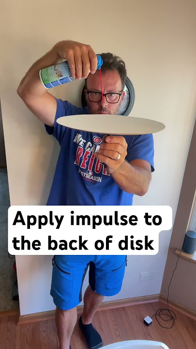 Angular momentum demo.  It’s not intuitive. #physics