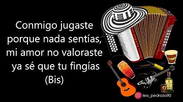No Fue Mi Error, Los Tiernos Del Vallenato - Letra
