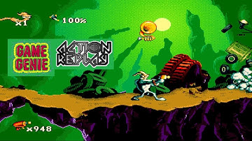 Earthworm Jim Game Genie (Super Nintendo)