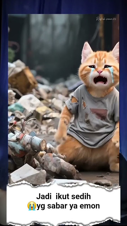 si emon kejatuhan batu gais😭#fyp #shorts #trending #kucing #publik