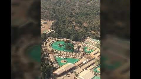 Helicopter view Statue Of Unity