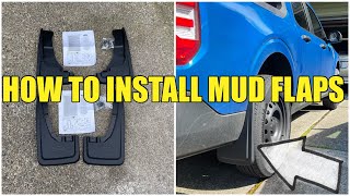 Easy DIY On How To Install Mud Flaps Any Model On The New Ford Maverick Truck Step by Step