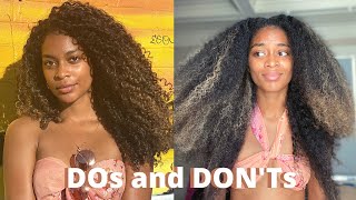 CURLY HAIR STYLING DO'S AND DON'TS | Caché Bisasor by Caché Bisasor 1,549 views 3 years ago 7 minutes, 7 seconds